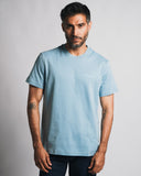 Camiseta Básica Azul Cemento - Regular