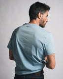 Camiseta Básica Azul Cemento - Regular