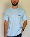 Camiseta Básica Premium Azul Acero - Regular