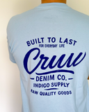 Camiseta Básica Premium Azul Acero - Regular