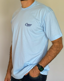 Camiseta Básica Premium Azul Acero - Regular