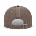 Gorra Vintage Washed Café CRUW - vista trasera con correa ajustable