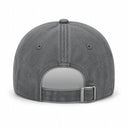 Gorra Vintage Washed Gris CRUW - vista trasera con correa ajustable
