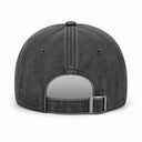 Gorra Vintage Washed Negro CRUW - vista trasera con correa ajustable